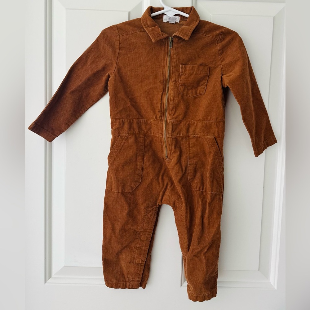 Angel Dear brown Corduroy jumpsuit - 100% cotton